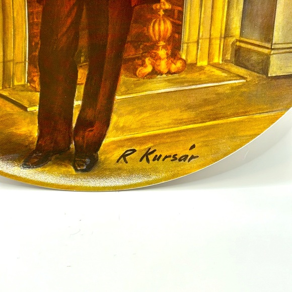 Knowles Gone With the Wind "Rhett" Butler Collectors Numbered Plate Kusar 8.5” - Picture 4 of 4